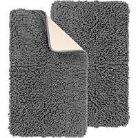 Utopia Home [Paquete de 2 Alfombra de baño desgreñada - Antideslizante- Ultra Suave- Altamente Absorbente[20 X 30…